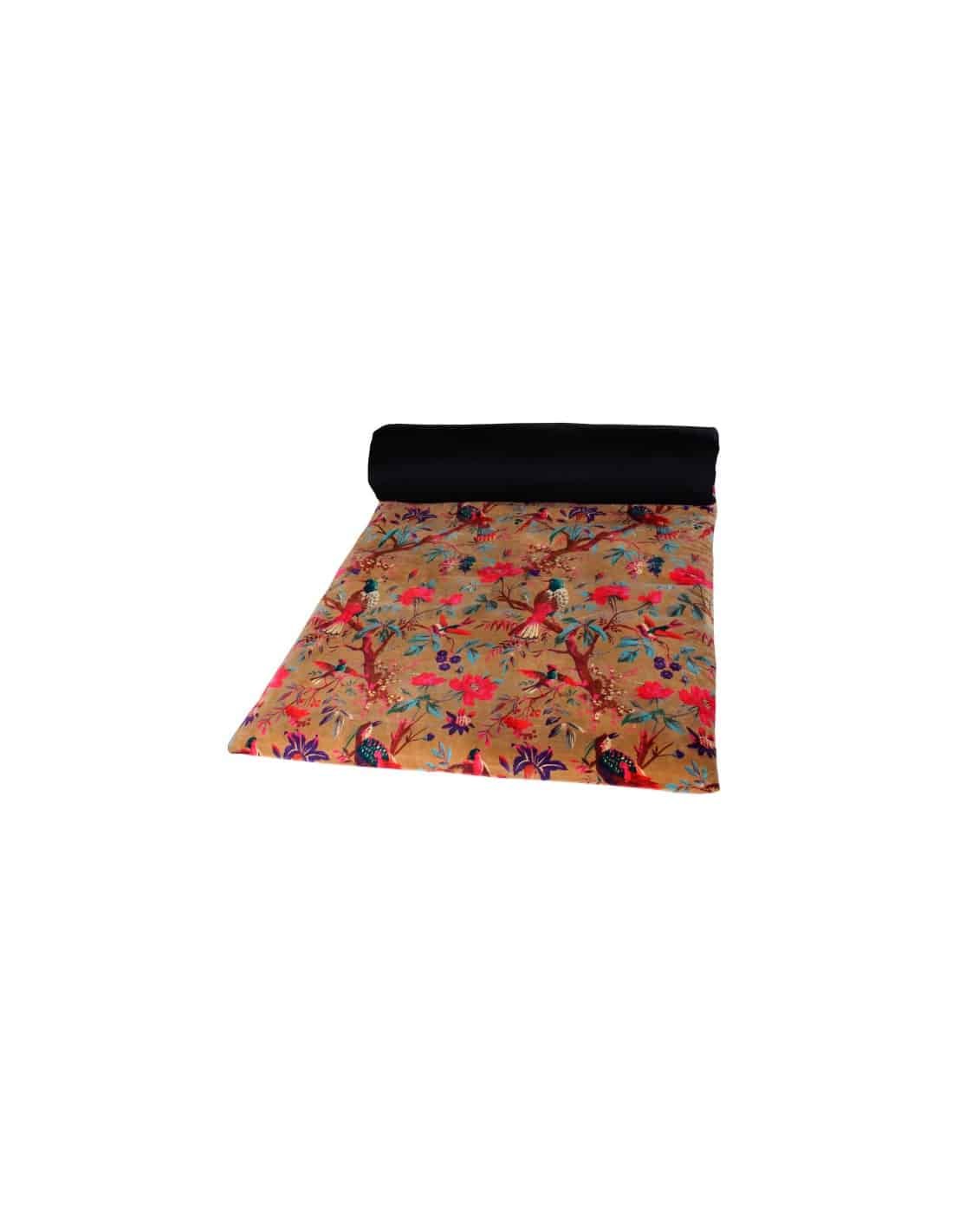 Coussin velours Birdy Chamois